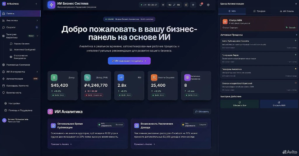 ИИ Система Аналитики Социальных Сетей